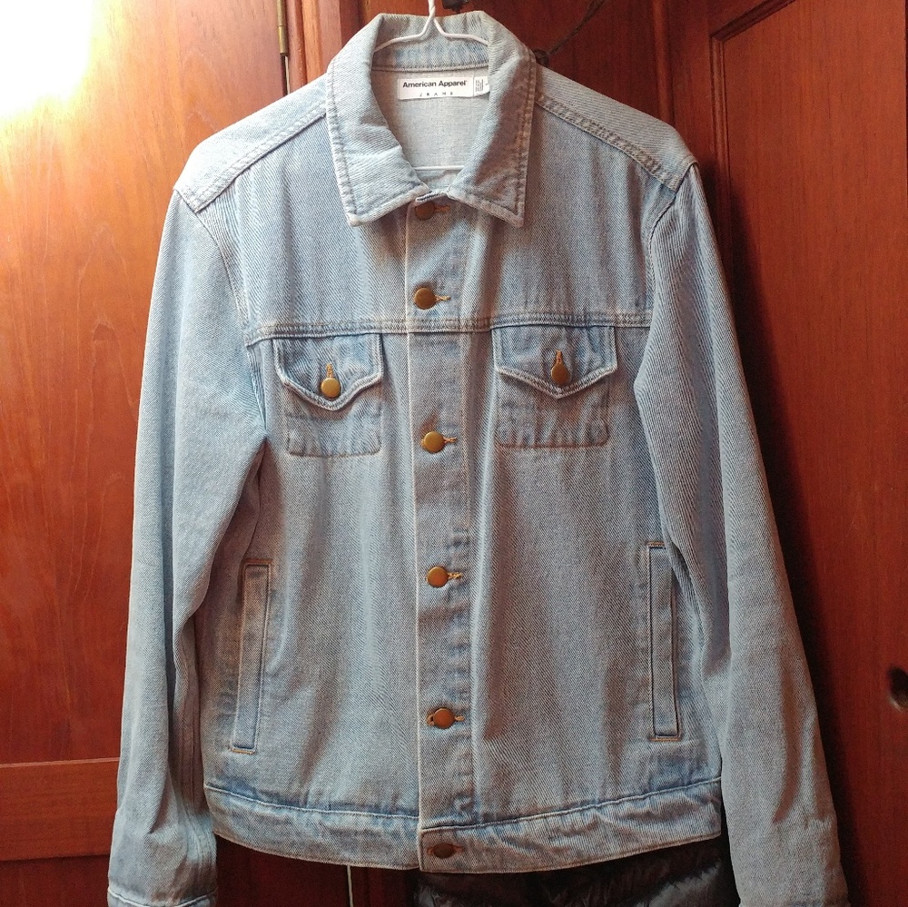 American Apparel Unisex Denim Jacket Size S